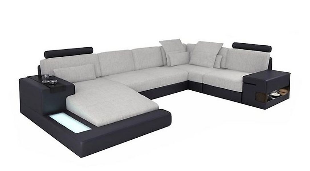 Xlmoebel Ecksofa Neu Gestaltetes Ledersofa in U-Form für das Wohnzimmer - E günstig online kaufen