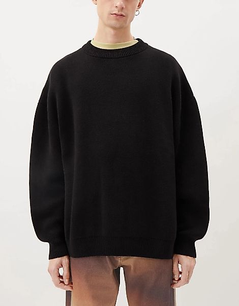 Weekday – John – Oversize-Pullover in Schwarz günstig online kaufen