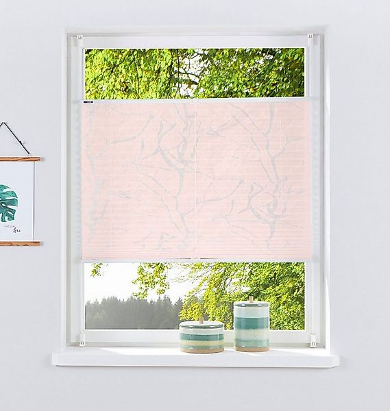 my home Plissee Anna, Lichtschutz, ohne Bohren, verspannt, Klemmfix, Ästemo günstig online kaufen