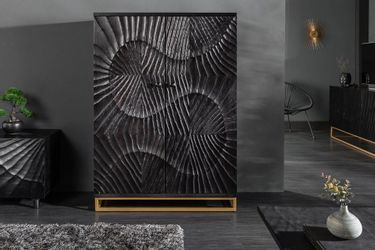 riess-ambiente Barschrank SCORPION 140cm schwarz / günstig online kaufen