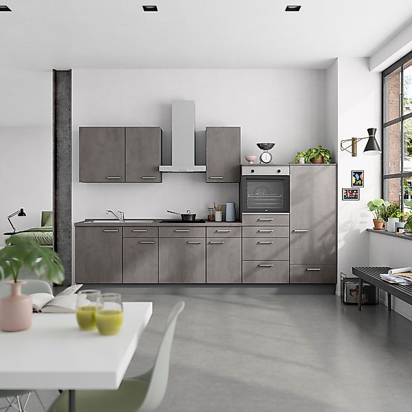 nobilia® Küchenzeile »"Riva I"« vormontiert, Ausrichtung wählbar, Breite 33 günstig online kaufen