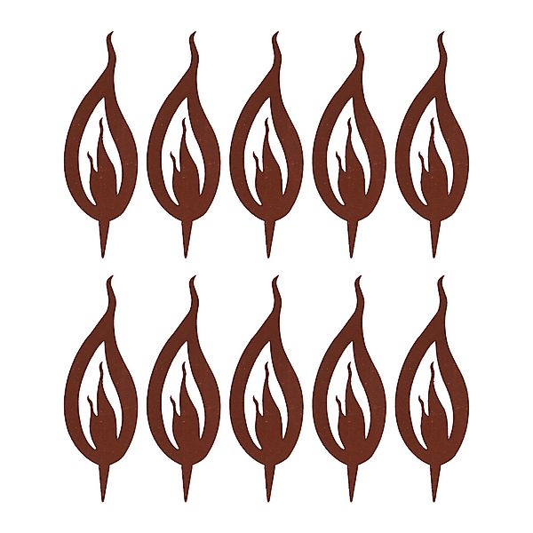 UNUS GARDEN Gartenstecker Gartenstecker Roststecker 10er günstig online kaufen