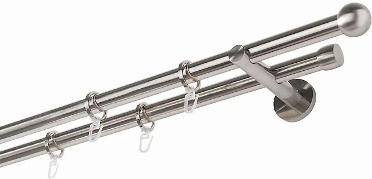 GARESA Gardinenstange »Formentor« Ø 20 mm 2 läufig-läufig Wunschmaßlänge Vo günstig online kaufen
