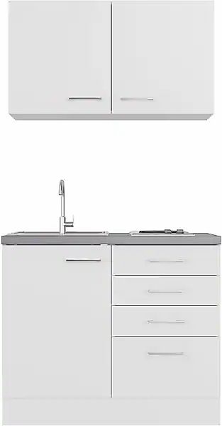 Flex-Well Küchenzeile »Kopenhagen«, Breite 100 cm, mit Kochfeld und Spüle, günstig online kaufen