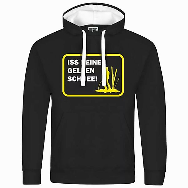 deinshirt Kapuzenpullover Herren Kapuzenpullover Iss keinen gelben Schnee M günstig online kaufen