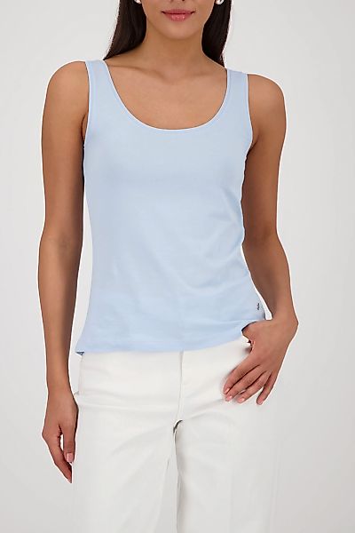 Monari Tanktop "Top Basic" Körpernahe Passform mit tiefem Rundhalsausschnit günstig online kaufen