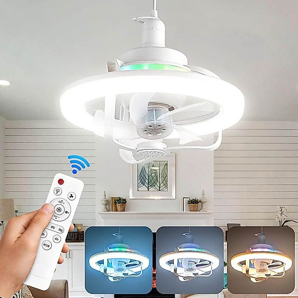 Sunicol Deckenventilator RGB Deckenventilator mit Beleuchtung, günstig online kaufen