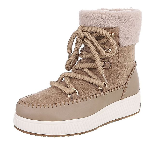 Ital-Design Damen Winterstiefel mit gefüttertem Schaft und rutschfester Soh günstig online kaufen