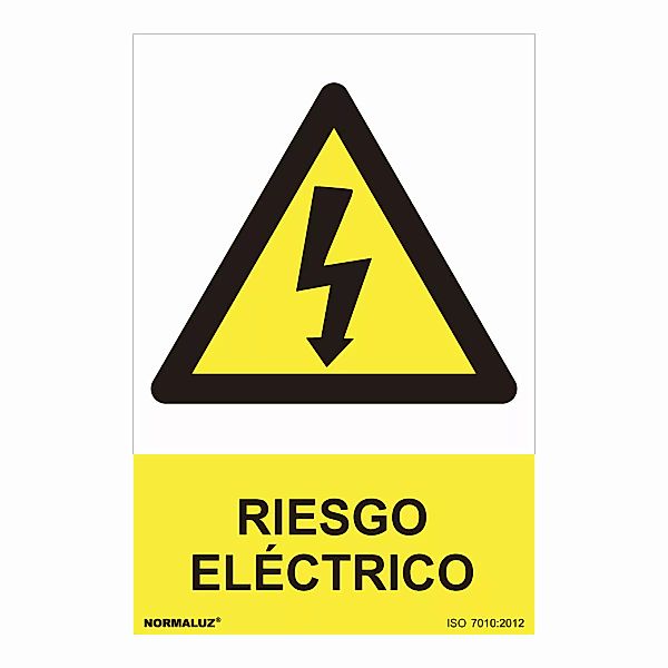 Schild Normaluz Riesgo Eléctrico Pvc (30 X 40 Cm) günstig online kaufen