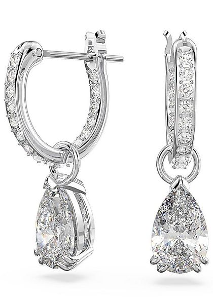 Swarovski Paar Creolen Stilla Pear Drop, mit Swarovski® Kristall - Einhänge günstig online kaufen