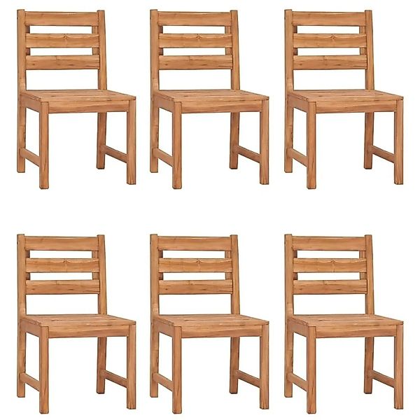 vidaXL Gartenstühle 6 Stk Massivholz Teak 3157175 günstig online kaufen