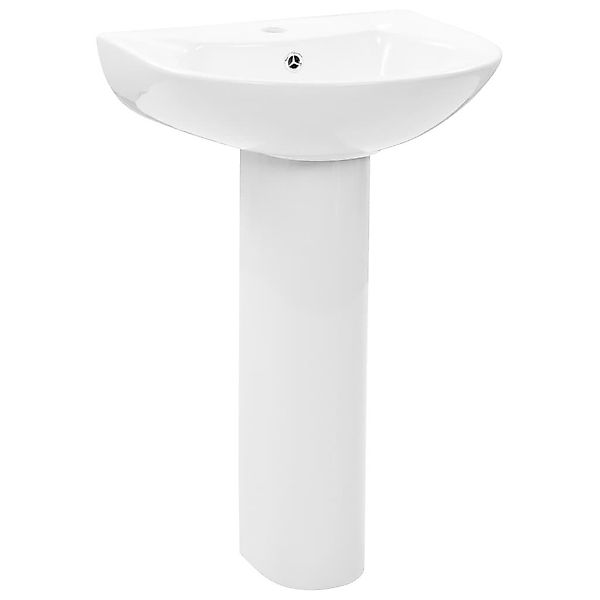 vidaXL Waschbecken Freistehendes Waschbecken mit Säule günstig online kaufen