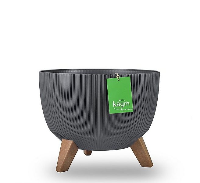 KAGM Blumentopf Pflanztopf mit Füßen Pflanzschale Blumenschale günstig online kaufen