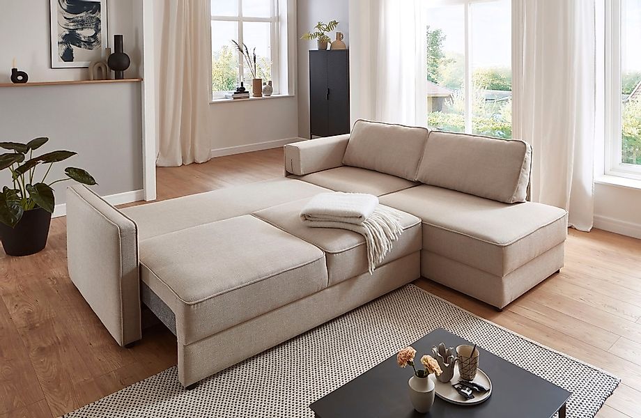 ATLANTIC home collection Schlafsofa »Chill«, Ecksofa mit Bettfunktion und B günstig online kaufen