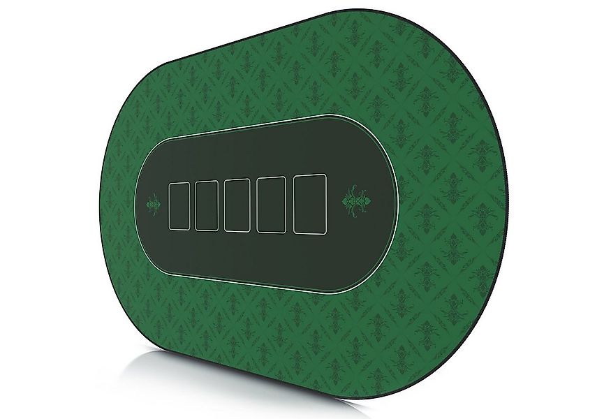 CSL Spieltisch, XXL Pokermatte 100x60cm, ovale Poker Tischauflage, Pokertis günstig online kaufen