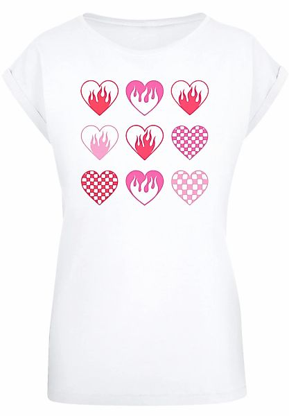 F4NT4STIC T-Shirt "Internationaler Frauentag: Herzen in Flammen", Premium Q günstig online kaufen