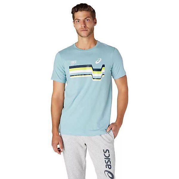 Asics 77 Kurzarm T-shirt M Smoke Blue günstig online kaufen