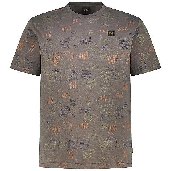 PME LEGEND T-Shirt mit Allover-Muster Farbe anthrazit Größe: 5XL günstig online kaufen
