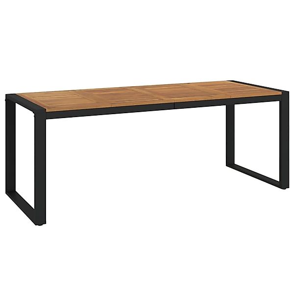 vidaXL Gartentisch mit Gestell U-Form 200x90x75 cm Akazie Massivholz 319518 günstig online kaufen