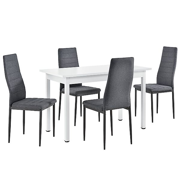 en.casa Essgruppe, (Set, 5-tlg., Esstisch mit günstig online kaufen