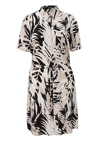 Comma Kurzarmbluse Kleid mit Knopfleiste und günstig online kaufen