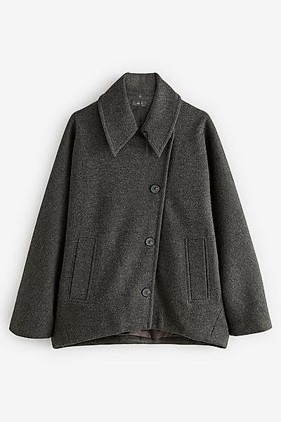 Next Kurzmantel Asymmetrischer Cape-Mantel mit Knöpfen (1-tlg) günstig online kaufen