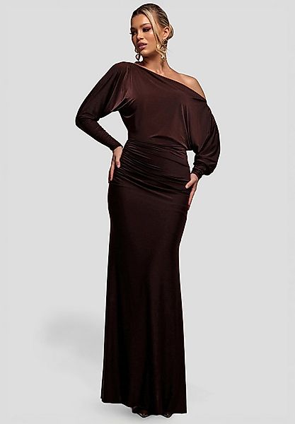 Goddiva Maxikleid Bat Wing Elasticated Side Gather Maxi Dress Langes Kleid günstig online kaufen