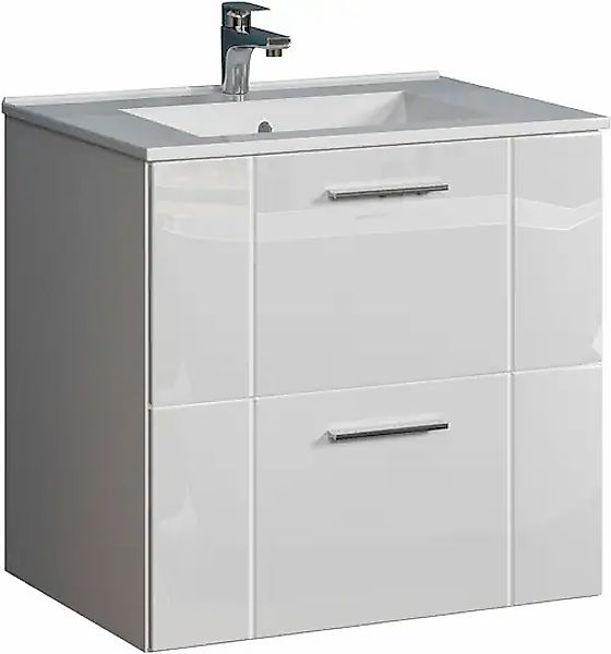 welltime Waschtisch »Prag«, Badmöbel inkl. Waschbecken, Breite 60cm günstig online kaufen