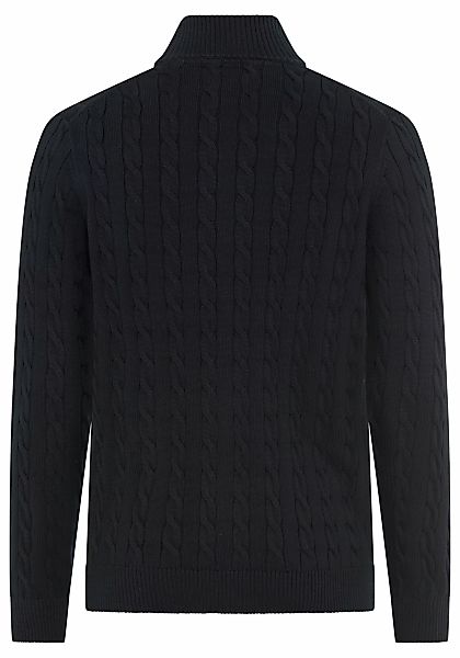 Gant Strickjacke "COTTON CABLE ZIPPED CARDIGAN", mit Stehkragen, regular fi günstig online kaufen
