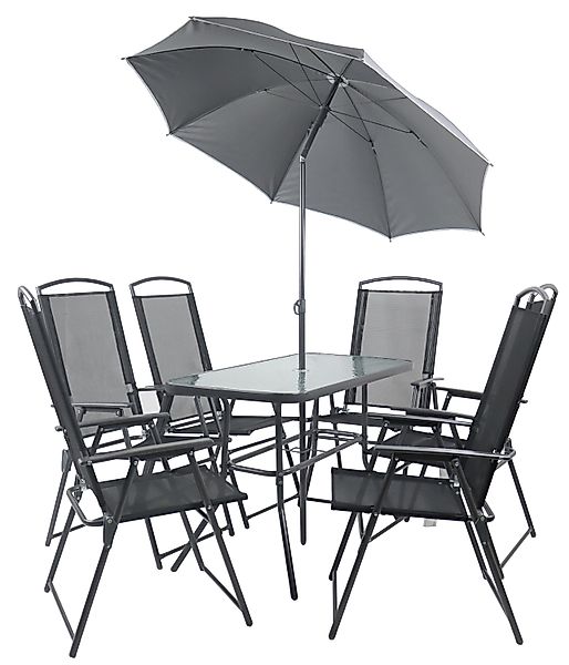 VCM Garten-Essgruppe 7-tlg Sitzgruppe Gartenmöbel Tisch günstig online kaufen