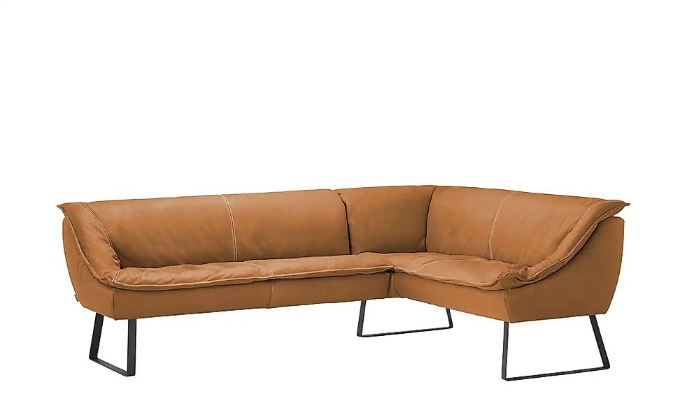 KOINOR Eckbank  Leder Alino ¦ orange ¦ Maße (cm): H: 89 Bänke > Eckbänke - günstig online kaufen