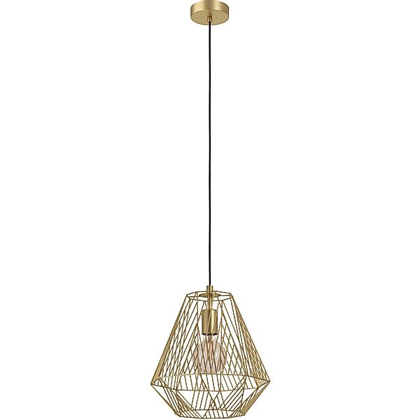 Eglo Pendelleuchte 1-flammig Stype Ø 36 cm Messing Gebürstet günstig online kaufen