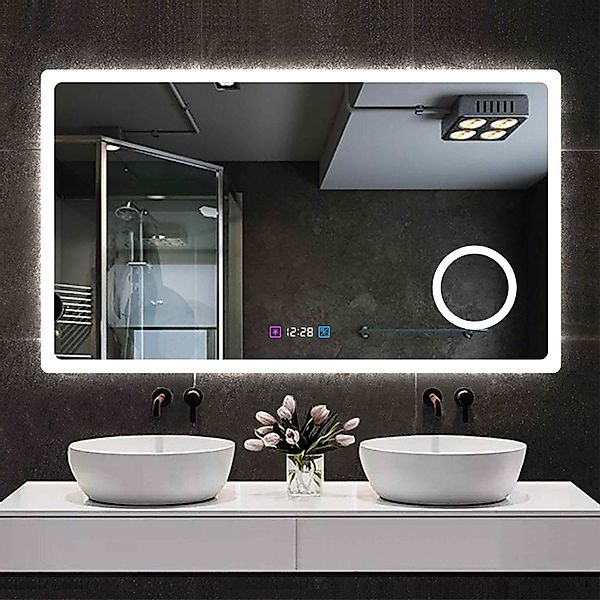duschspa Badspiegel Wandspiegel Badezimmerspiegel mit LED günstig online kaufen