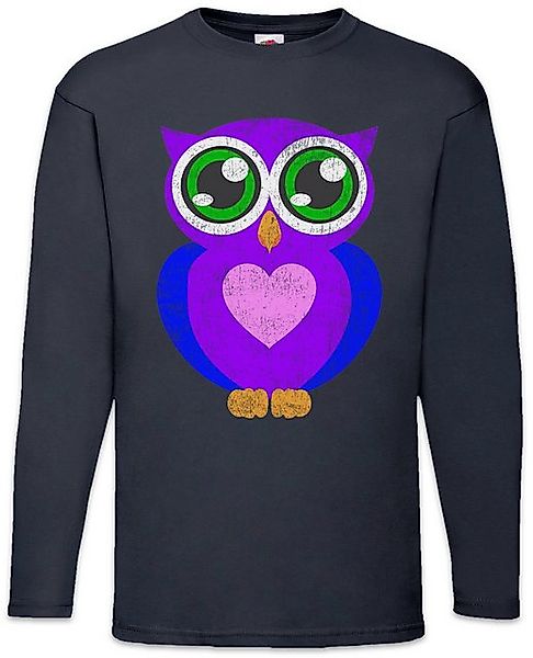 Urban Backwoods Langarmshirt Comic Owl Langarm T-Shirt Eule Cartoon Cute Hi günstig online kaufen