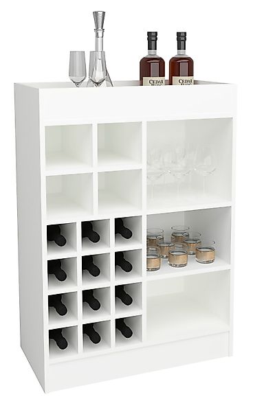 VCM Unterschrank Küchenschrank Kommode Flaschen Weinregal günstig online kaufen