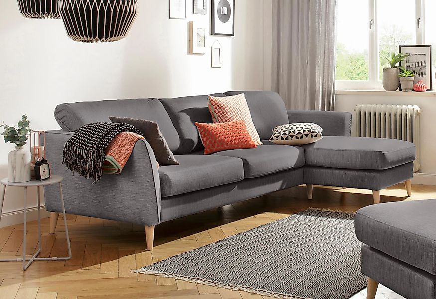 Home affaire Ecksofa "MARSEILLE (279/152cm),L-Form, Rec. rechts/links", Mas günstig online kaufen