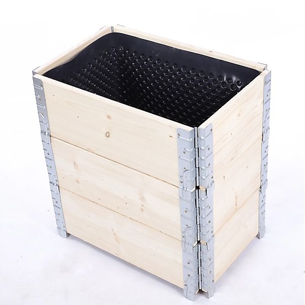 PROREGAL Hochbeetkisten GuardBox 60x60x40cm Inkl. Luftfolie Natur günstig online kaufen