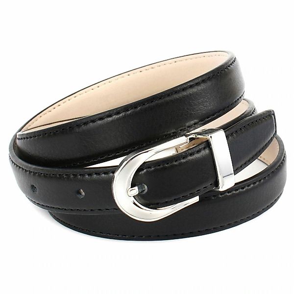 Anthoni Crown Ledergürtel in schmaler Form, stabil gefertigt günstig online kaufen