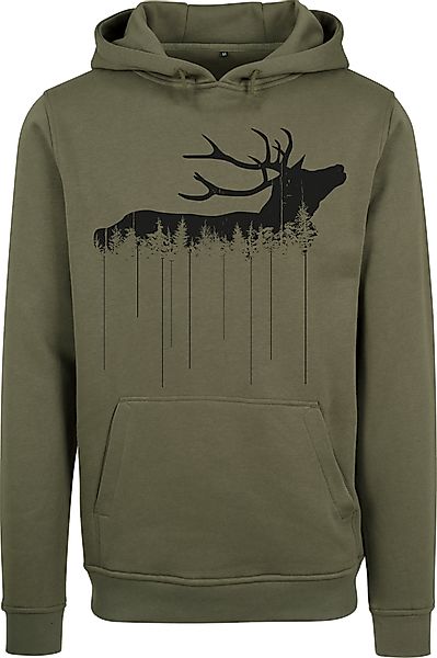 Baddery Kapuzenpullover Jäger Hoodie: "Waldhirsch" - günstig online kaufen