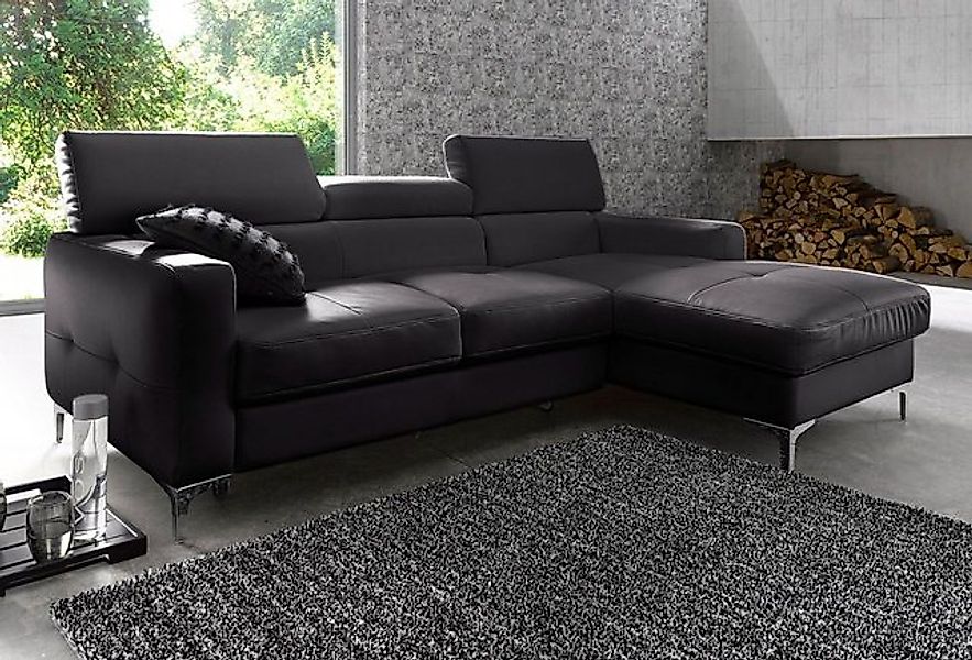 COTTA Ecksofa "Sammy L-Form", mit Kopfteilverstellung, wahlweise mit Bettfu günstig online kaufen
