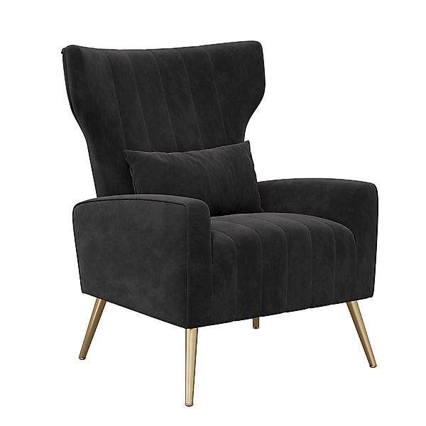 HawthyHome Ohrensessel mit Samtbezug Moderner Loungesessel– günstig online kaufen