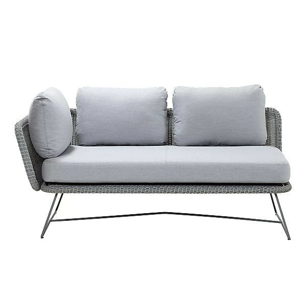 Cane-Line - Horizon Sofa Modul 2-Sitzer rechts - hellgrau/hellgrau/Sitzfläc günstig online kaufen