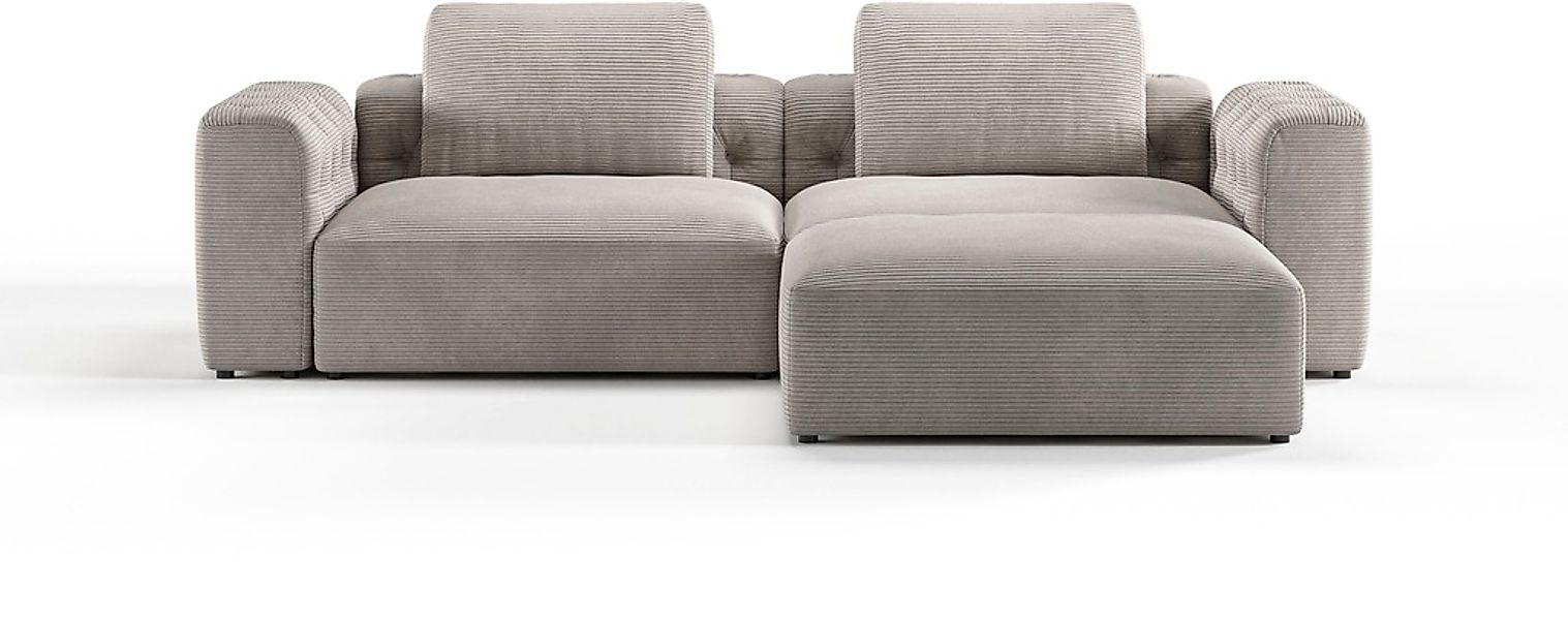 RAUM.ID Ecksofa »Cushid L-Form«, Modulset, bestehend aus 3 Teilen günstig online kaufen