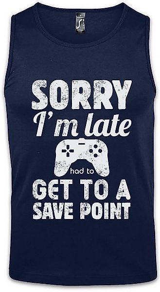 Urban Backwoods Tanktop Sorry I'm Late Ärmelloses T-Shirt Autosave Gamer Ga günstig online kaufen