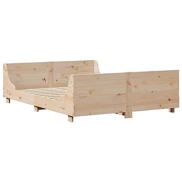 vidaXL Massivholzbett ohne Matratze 140x190 cm Kiefernholz 3302285 günstig online kaufen