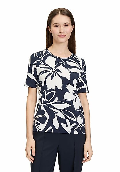 Betty Barclay Kurzarmshirt "Betty Barclay Basic Shirt mit Print", Rippbündc günstig online kaufen