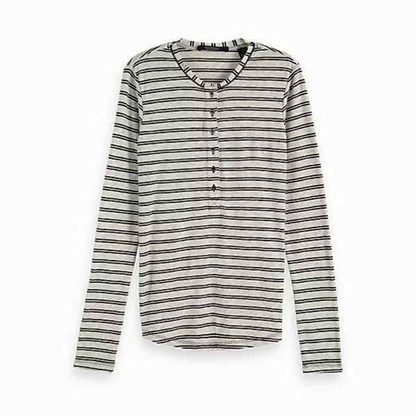 Maison Scotch Langarmshirt Maison Scotch Damen Langarmshirt Grandad 153395 günstig online kaufen