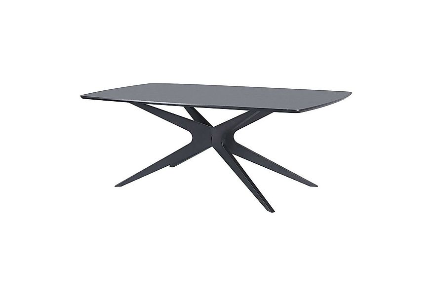 OTTO home Esstisch Dakona, Tischplatte mit Holzstruktur, schwarze Metallbei günstig online kaufen