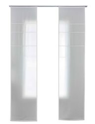 Gardinenbox Schiebegardine (2 St), Paneelwagen, halbtransparent, günstig online kaufen