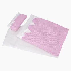 goki Puppen Bettwäsche Puppenbettzeug rosa Streifen, günstig online kaufen